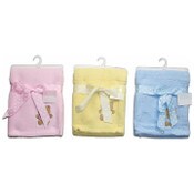 Wholesale - 30"x40" BABY BLANKET 3-ASST COLORS C/P 36, UPC: NO UPC
